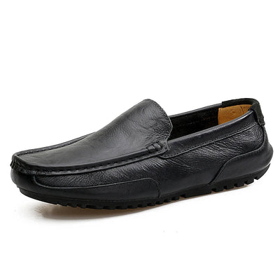 Summer Luxury Brand Men Casual Shoes Soft Genuine Leather Mens Loafers Moccasins Italian Designer Breathable Slip on Boat Shoes