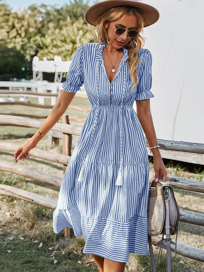 Bernice ~ Classic Striped Dress