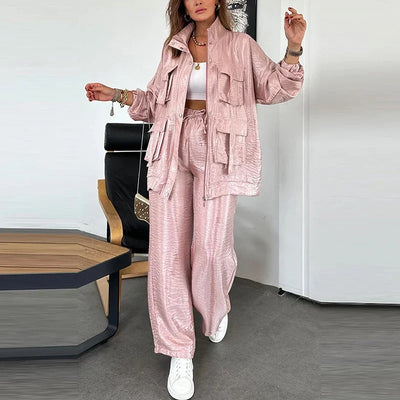 Kyla - Solid Sportswear Pocketed Set