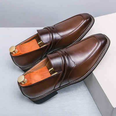 Christophe Beauregard Penny Leather Loafers
