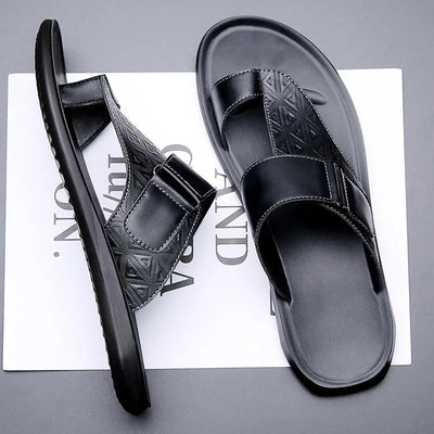 Darian – Classic Leather Sandals with Cushioned Sole