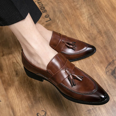 Giorgio Lanzetti Leather Tassel Loafers