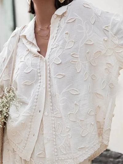 Ellie™ - Elegant Casual Set With Handmade Details