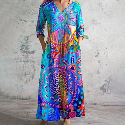 Alina – Loose-Fit Retro Lounge Dress