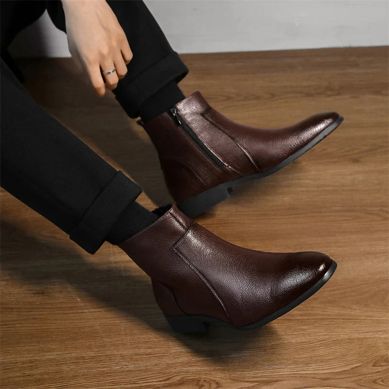 Fabio Moreschi Leather Chelsea Boots