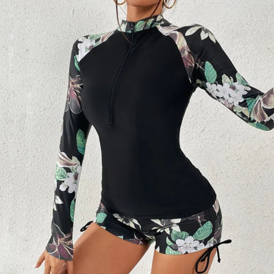 Petalune Two-Piece Rashguard Swimsuit