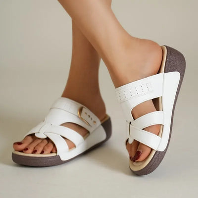 Ella™ - Comfy Rivet Wedges Sandals