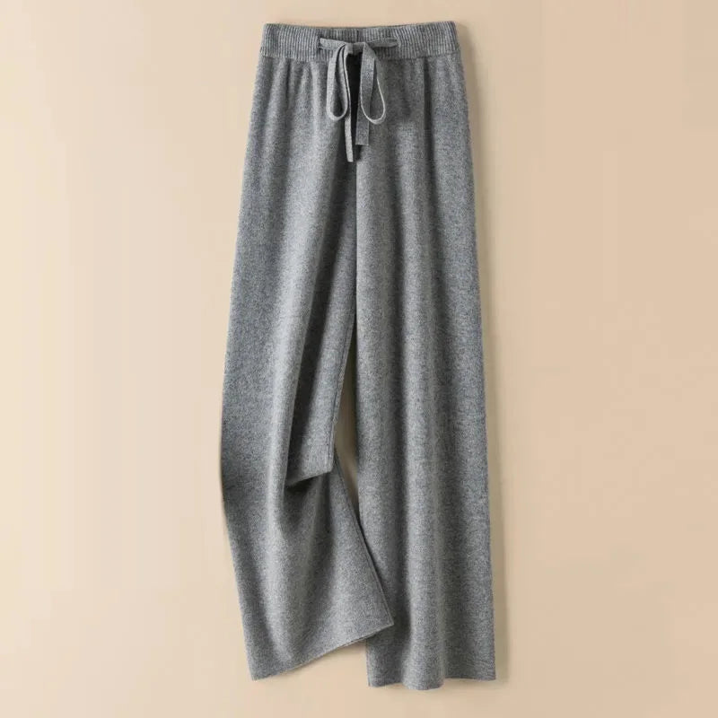 Lusara - Knitted Wool Loose Pants