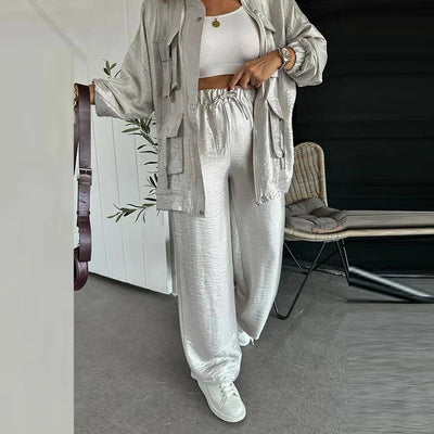 Kyla - Solid Sportswear Pocketed Set