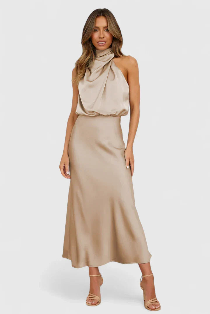 Ivrhanna™ | Elegant Midi Dress