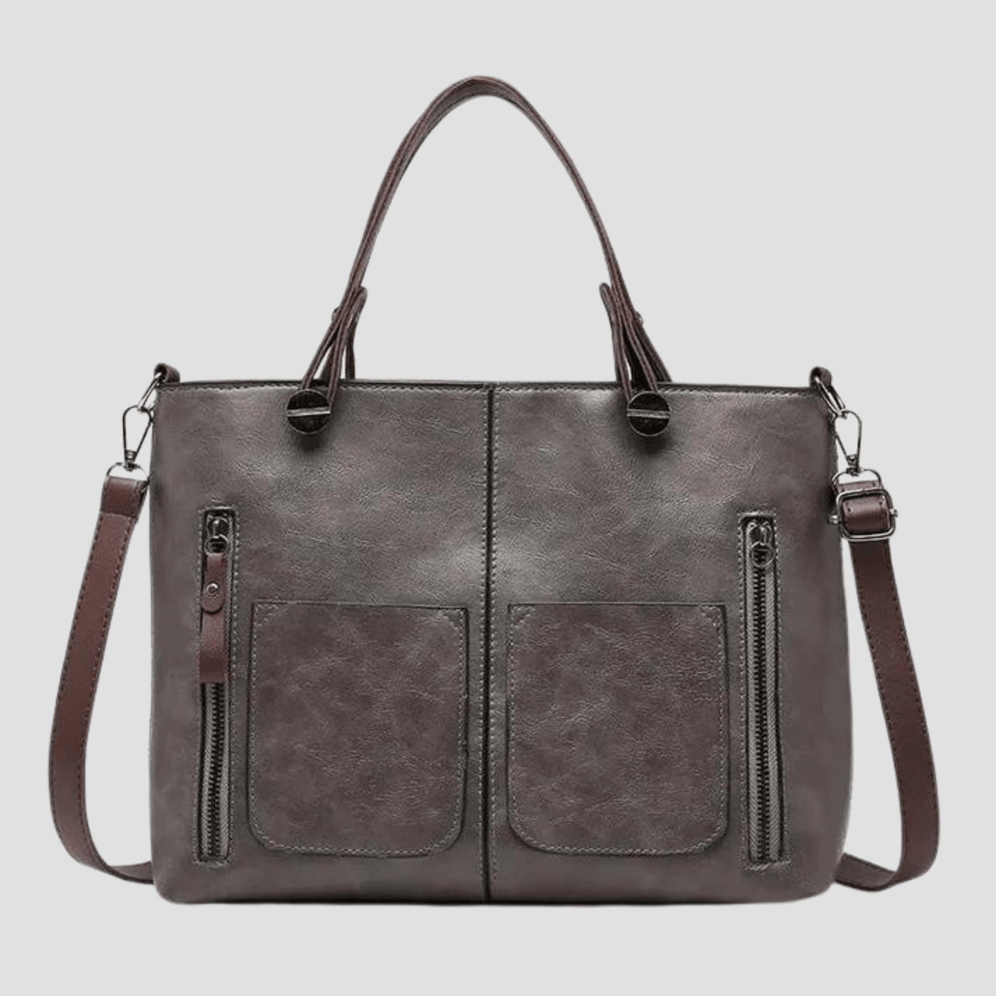 Elegant vintage leather shoulder bag