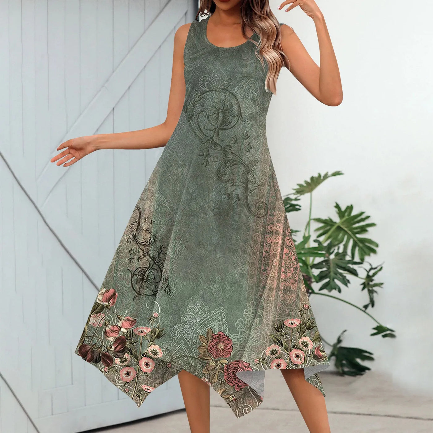 Maya | Playful Point Hem Dress