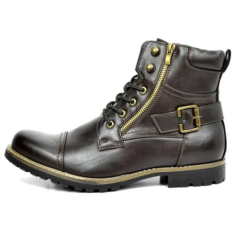 Bernard - Leather Lace-Up Boots