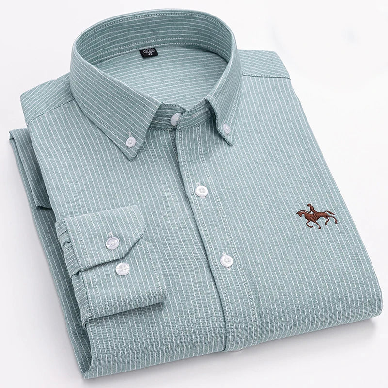 Cavalleri – Men’s Embroidered Oxford Shirt