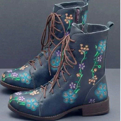 Avencea | Ethnically Embroidered Retro Boots
