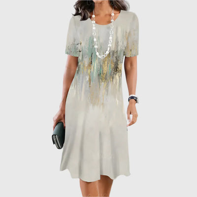 Serena | Midnight Marble Glow Dress