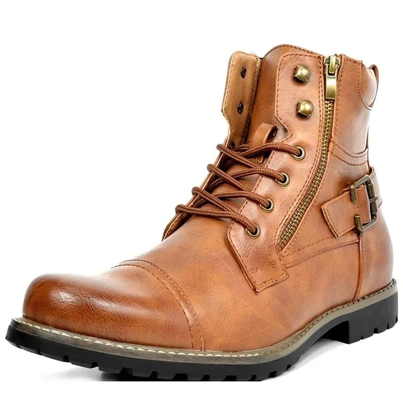 Bernard - Leather Lace-Up Boots