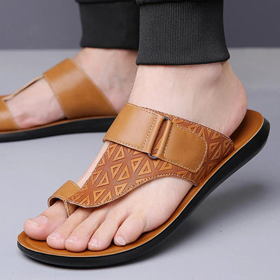 Darian – Classic Leather Sandals with Cushioned Sole