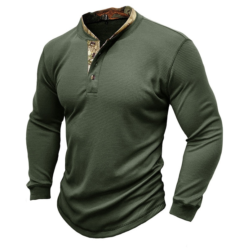 Vinthentic Terry Long Sleeve Henly Shirt