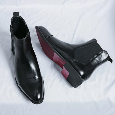 Annibale Carracci Leather Chelsea Boots