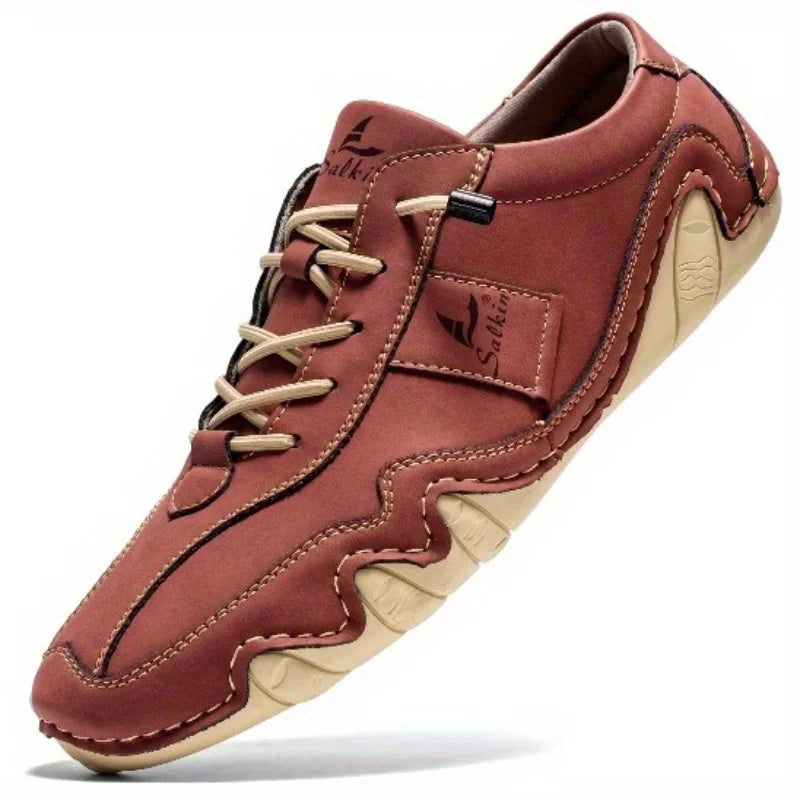 The Salkin™ Retro Genuine Leather Italian Shoes - by Cristian Moretti™