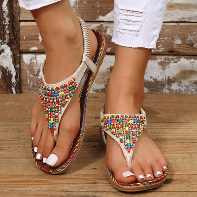 Miraya - Artisan Beaded Sandals