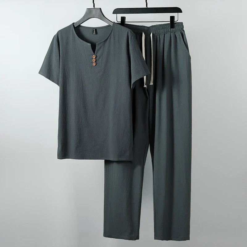 "Luigi" Linen Tracksuit Set