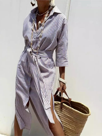 LUREZA - FLOWING AND ELEGANT SHIRT DRESS
