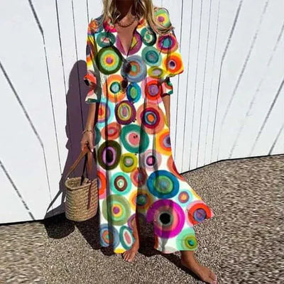 LUCIA | VIBRANT ARTISTE MAXI DRESS