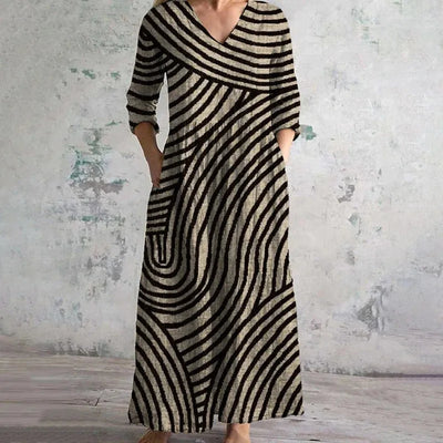 Alina – Loose-Fit Retro Lounge Dress