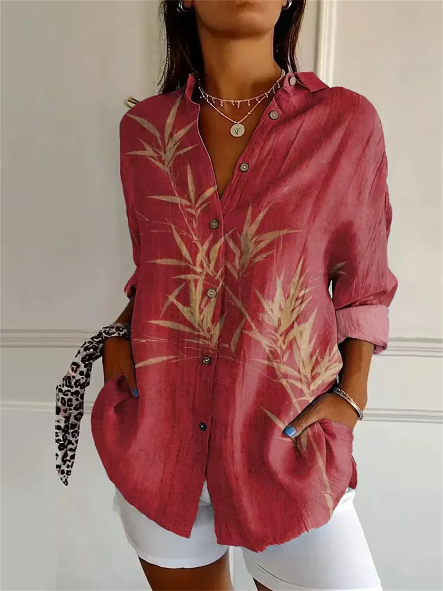 Thirelle™ | Elegant Loose Fit Plus Size Shirt