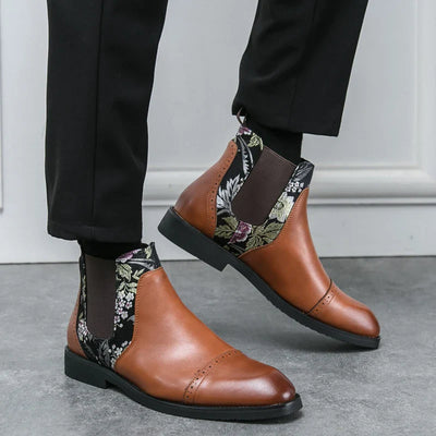 Pietro Bramante Embroidered Chelsea Boots