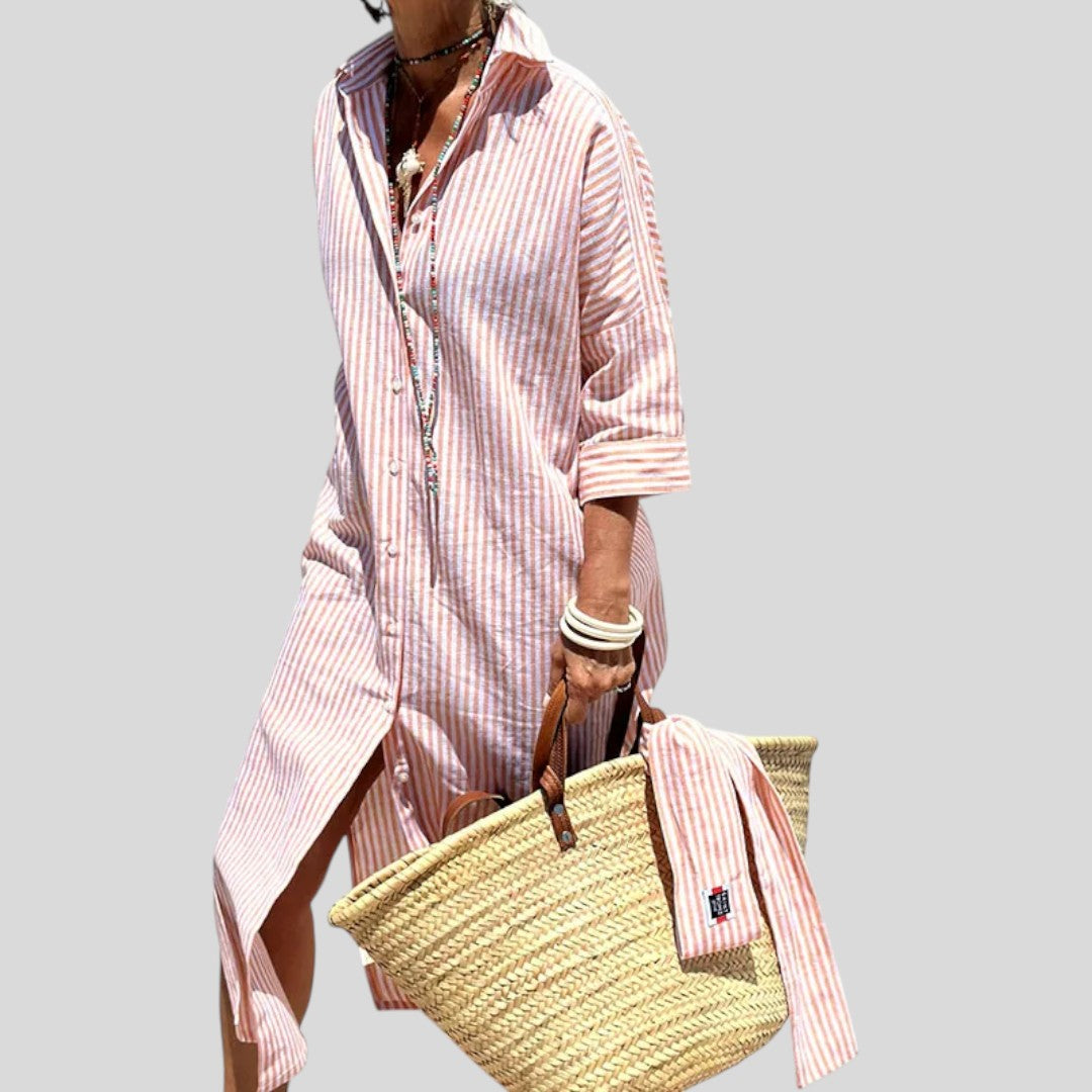 Nicole | Comfortable Striped Midi Dress