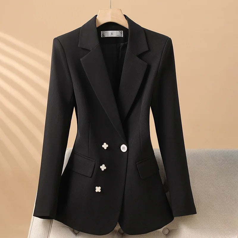 Camellia One-Button Blazer
