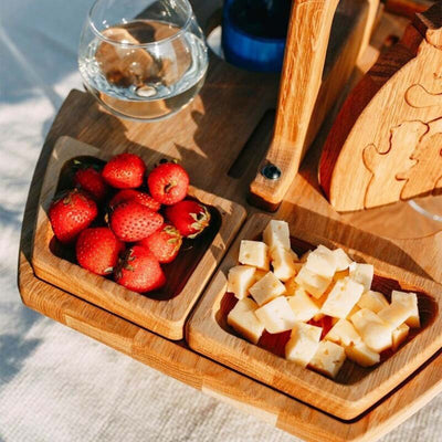 Vinthentic Alder Picnic Wine Tray