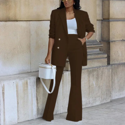 Lauren | Chic Formal Suit Set with Tailored Long Blazer for Women