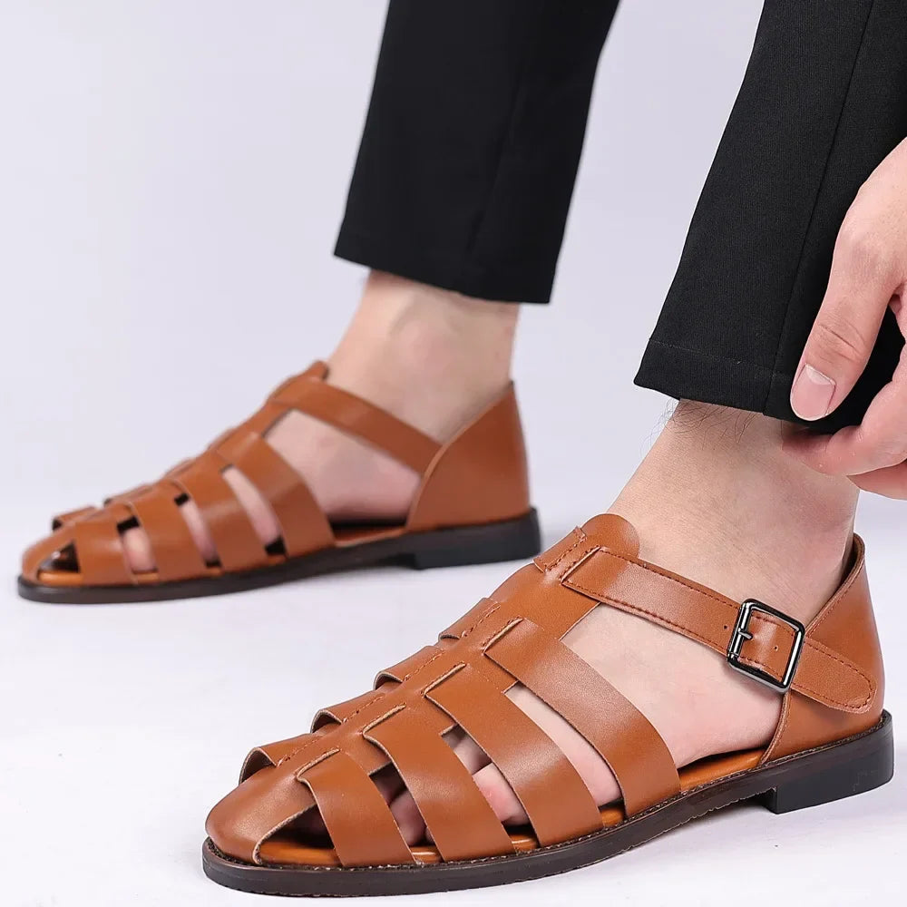 Sandro  – Premium Leather Sandals for Men