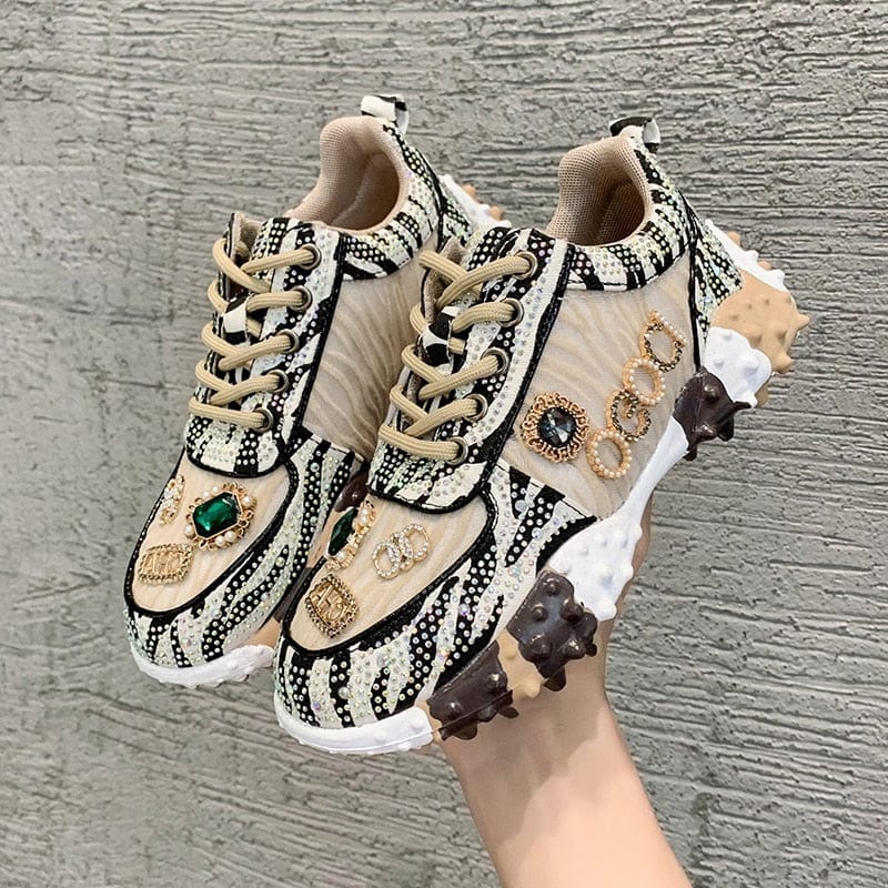 Avencea - Rhinestone Diamond Sneaker