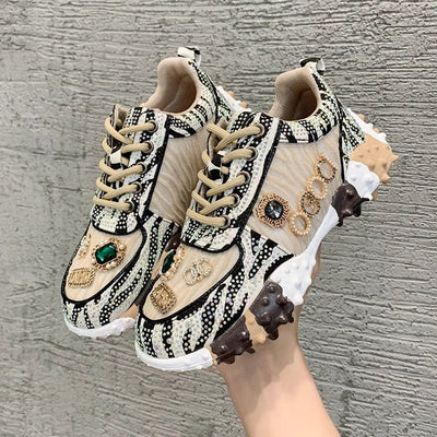 Avencea - Rhinestone Diamond Sneaker