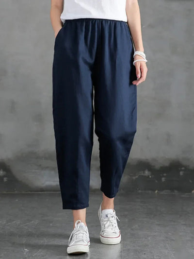 Mira – Casual Cotton-Linen Harem Pants