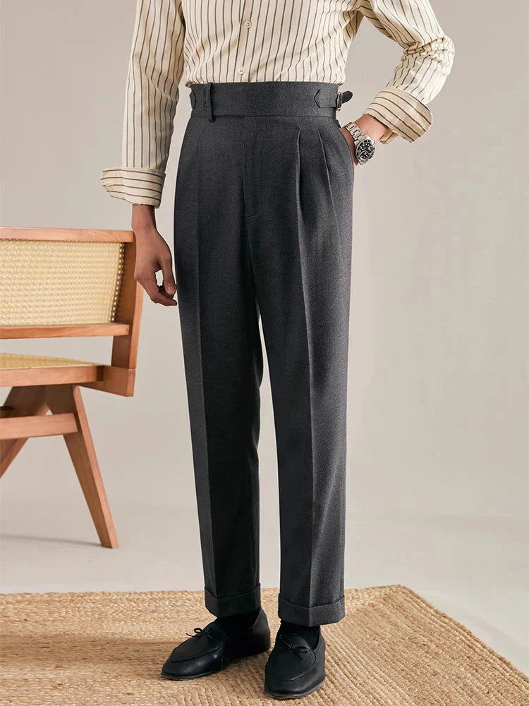 Leone Ricci Pleated Business Casual Pants