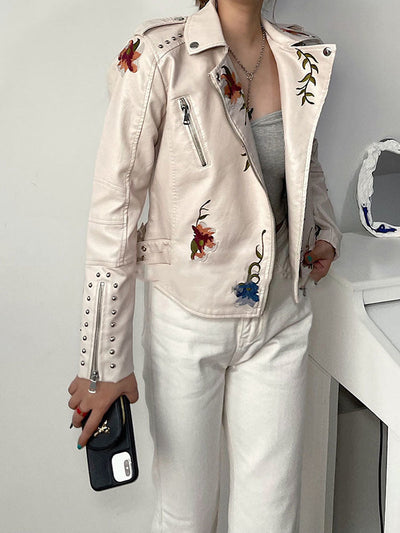 Lily™ - Modern Floral Jacket with Handmade Details