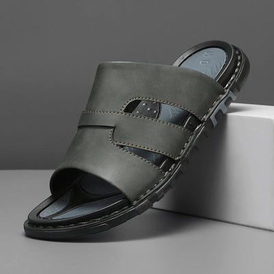 Syros Leather Slide Sandal