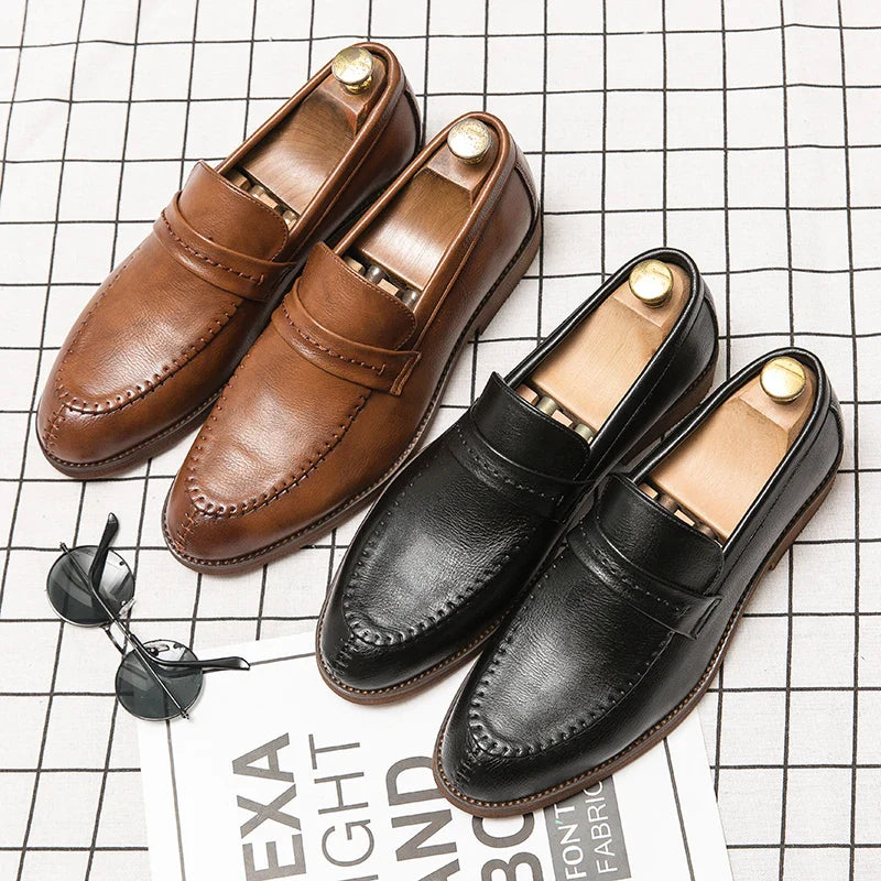 Cosimo Venturi Elegant Leather Loafers