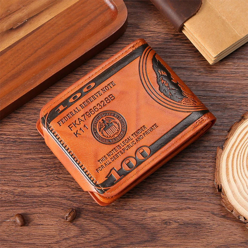 The 100 Dollar Note Leather Wallet