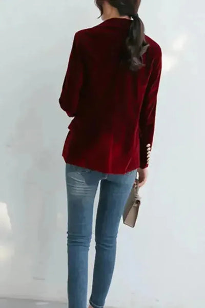 NORTHLINE STUDIO | VICTORIA GOLD-BUTTON BLAZER