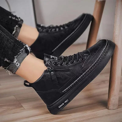 Antoine Carvagni Retro High-Top Ankle Boots