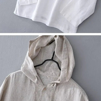 VIVA LINEN HOODIE