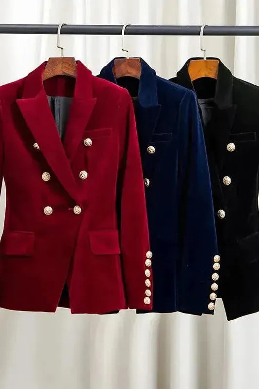 NORTHLINE STUDIO | VICTORIA GOLD-BUTTON BLAZER