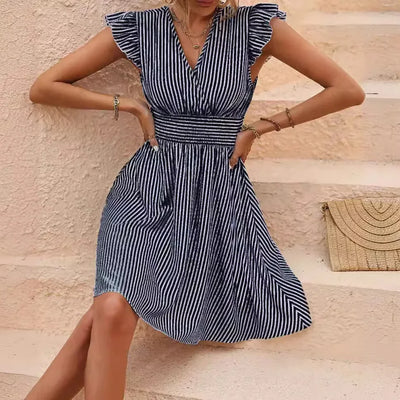 Sophia™ - Stylish Striped Dress
